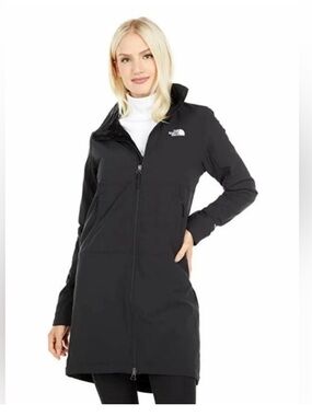 The North Face Shelbe Raschel parka coat Black Long Raincoat jacket sz M women’s